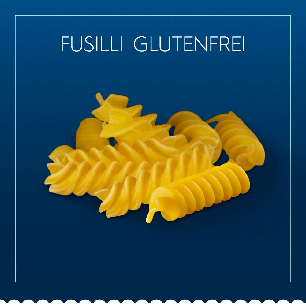 Glutenfri Barilla Fusilli pasta lavet af lækker majs og ris - perfekt til personer med cøliaki eller glutenintolerance 400g