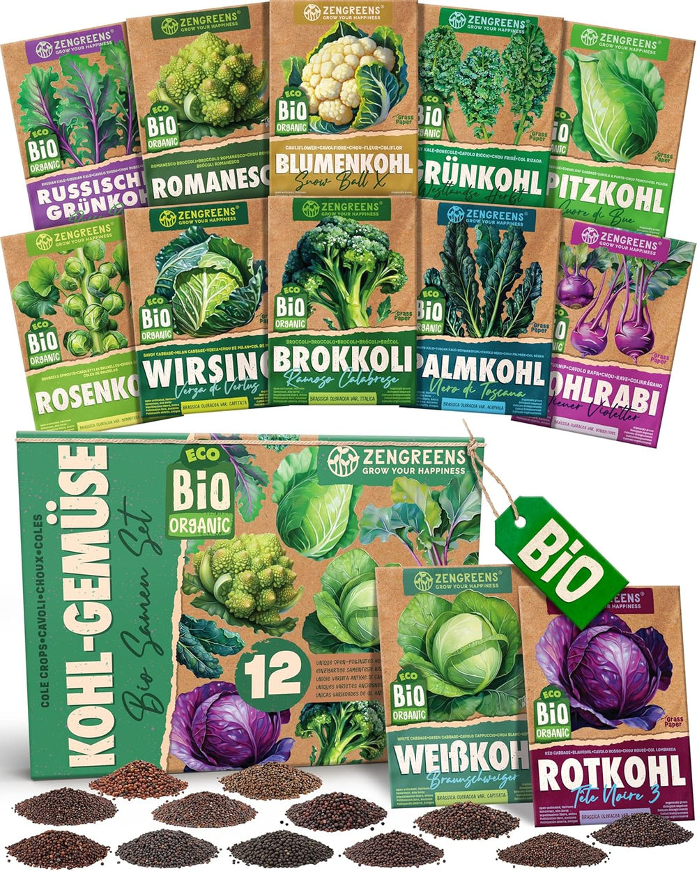 Økologiske tomatfrø i et sæt med 10 - 10 tomatfrø til nem dyrkning i haven, balkonen eller højbedet - Plantefrø - Frøplanter