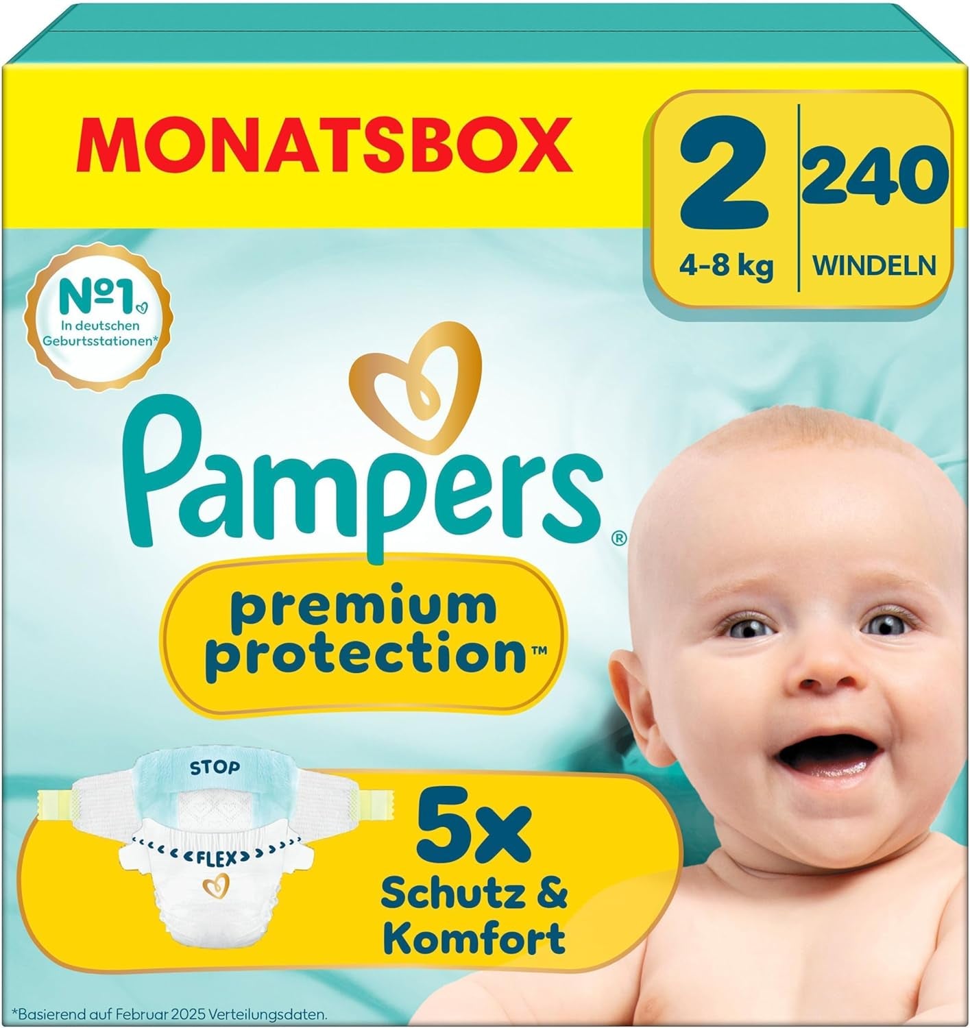Pampers Premium Protection Størrelse 5, 152 bleer, 11 kg-16 kg, vores #1 beskyttelse mod hud og lækager