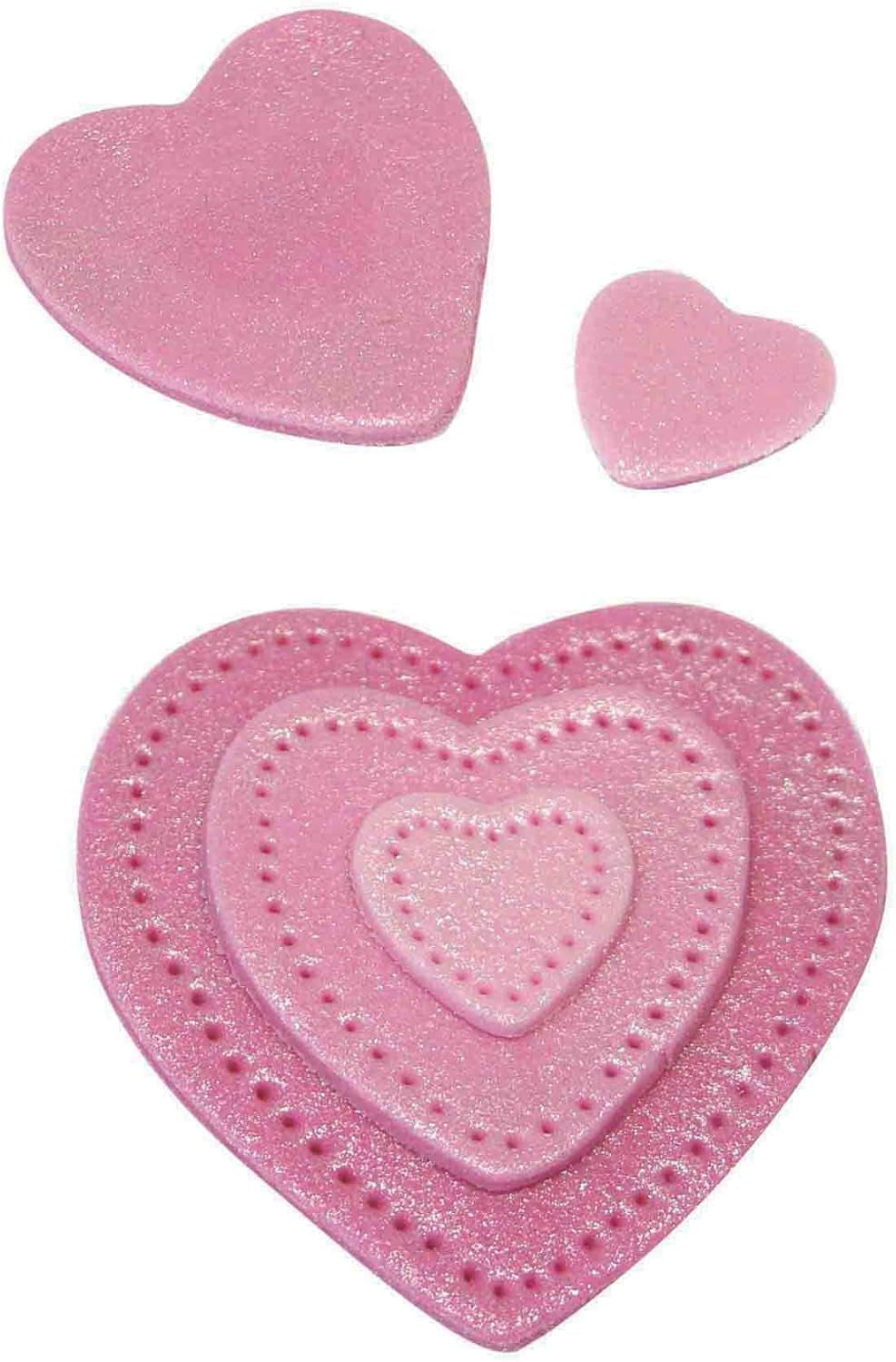 SH251 3 buc. forme de glazură din oțel inoxidabil, decupate în formă de INIMĂ, pentru decorarea torturilor cu zahăr, argintii