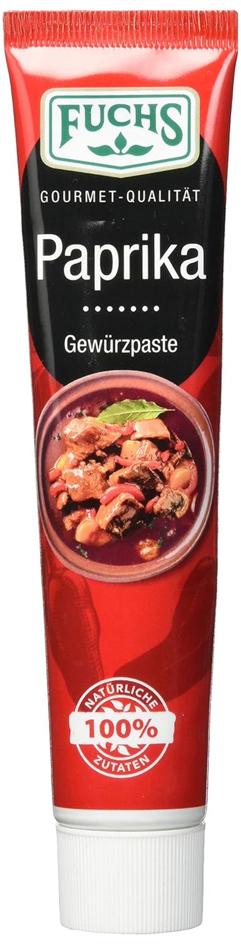 Fuchs Gewürze – Paprika Gewürzpaste, vollmundig piquantes Aroma, Paste zum Würzen von Soßen, Fleisch-Gerichten eller Suppen jeglicher Länder-Küchen, 60 g