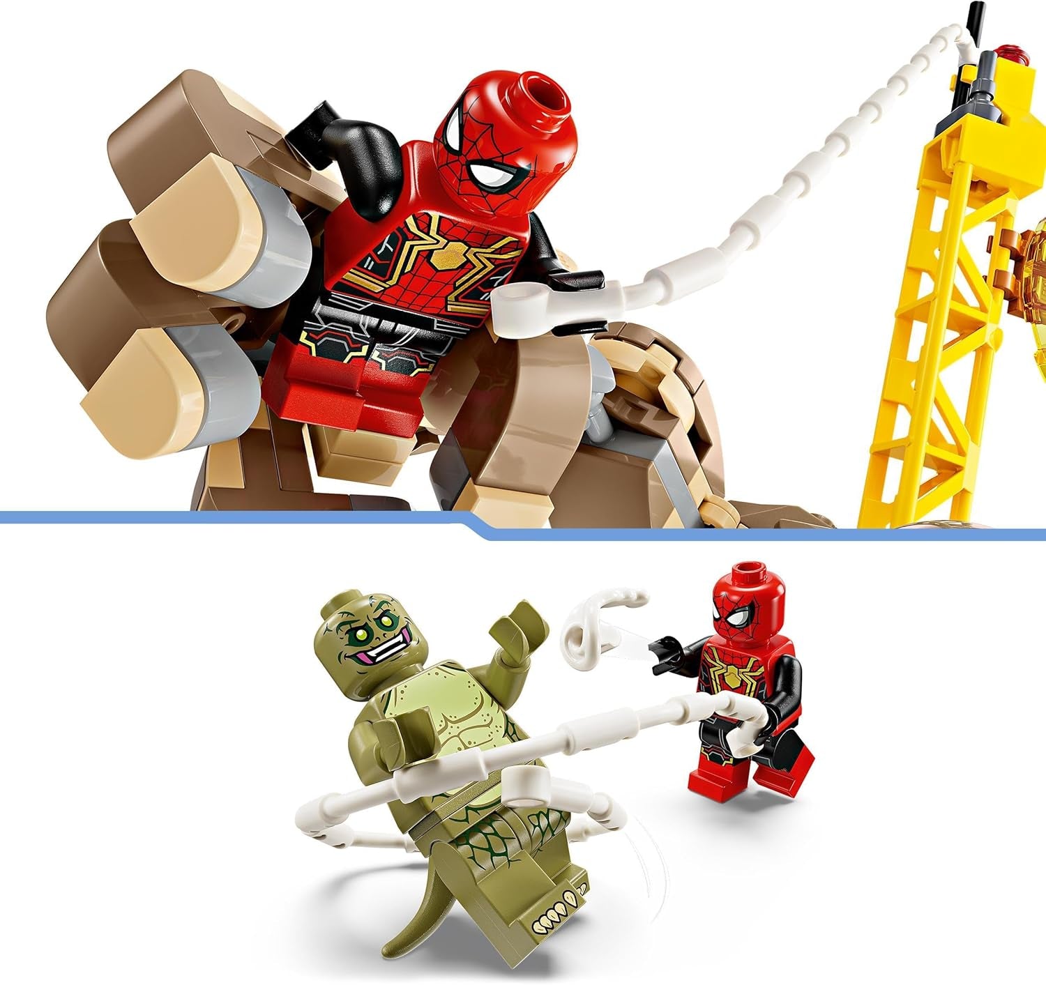 LEGO Marvel Spider-Man vs. Sandman: Showdown Superheltelegetøj med figurer inklusive firben og elektrorollespil Byggelegetøj Gave til actionentusiast drenge og piger 76280 Byggesæt Besuche den LEGO-Store