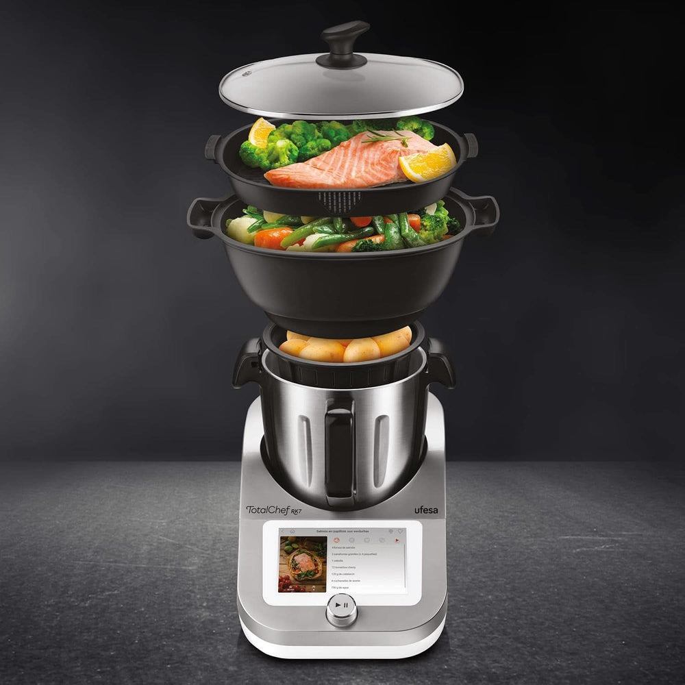 Ufesa Totalchef RK7, multifunktionel foodprocessor med kogefunktion, WLAN, 30 funktioner Naty Shop
