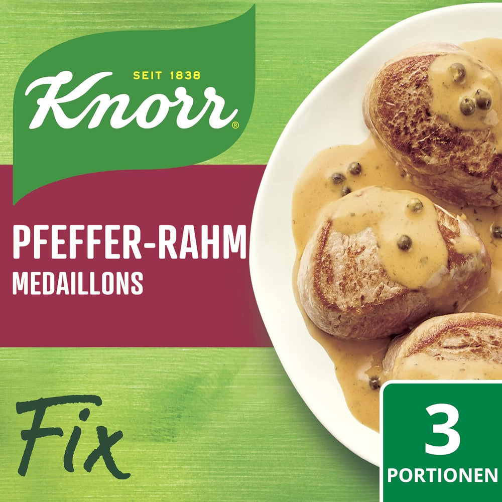 Knorr Fix Pfeffer-Rahm Medaillons 3 Portioner (1 x 35 g) | 35 g (1 pakke)