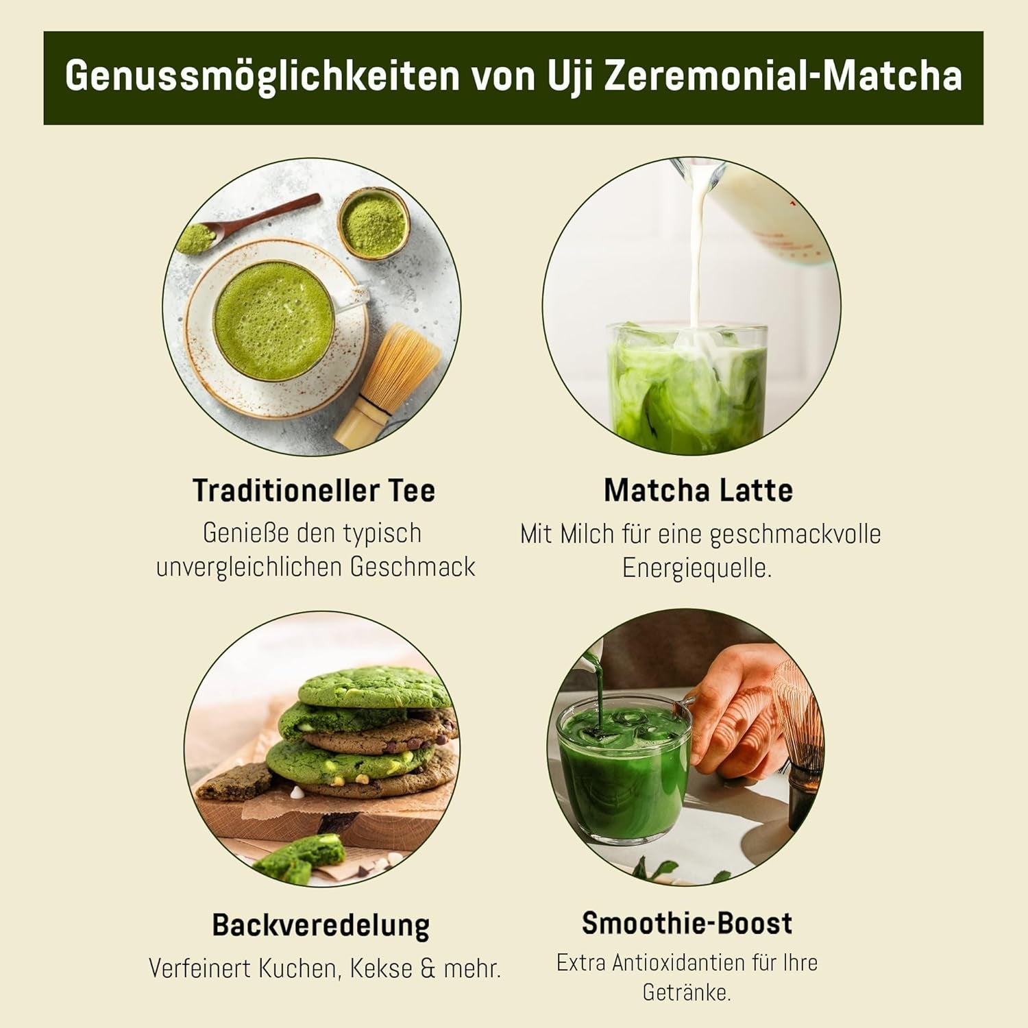 Ceremonial Grade UJI - Cutie de 30 g - Bio - 100% Matcha japonez - Prima recoltă - Matcha pur - Măcinat