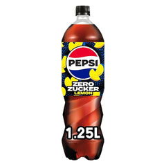 Pepsi Zero Sugar Lemon, Pepsis sukkerfri sodavand med citronsmag, sæt 6 x 1,25 liter Naty Shop