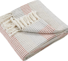 Loft Reva sengetæppe, 100% genbrugsbomuld, 130 X 180 cm, Paprika Appletree Senge og tæpper