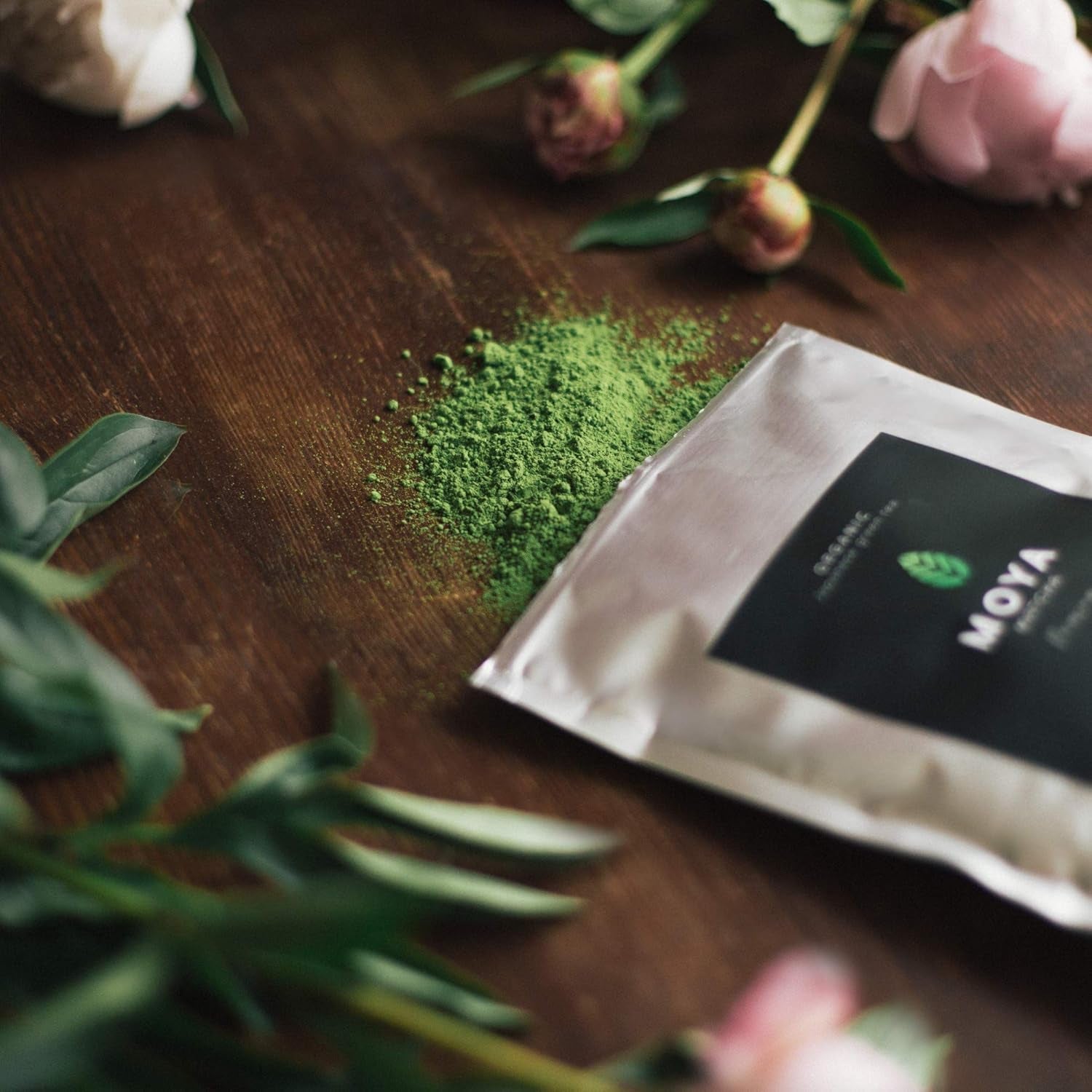 Ceai verde organic Moya Matcha pulbere | 100 g calitate premium pentru ceremonie | Cultivat și recoltat organic în Uji, Japonia | Ceai verde pulbere Matcha | Ideal pentru ceremonia japoneză a ceaiului cu apă