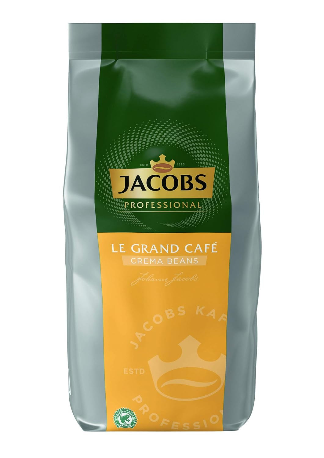 Jacobs Professional Le Grand Café Cream, hele kaffebønner 1 kg, Mild, Intensitet 2/5 Coffee Naty Shop 1 kg Le Grand Café Cream