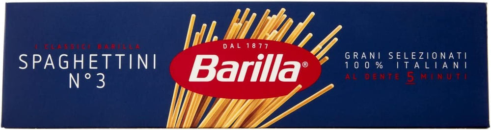 Barilla Pasta Klassische Spaghetti n.5 fra højkvalitets Hartweizen immer al dente, (1 x 500 g), geschmacklos
