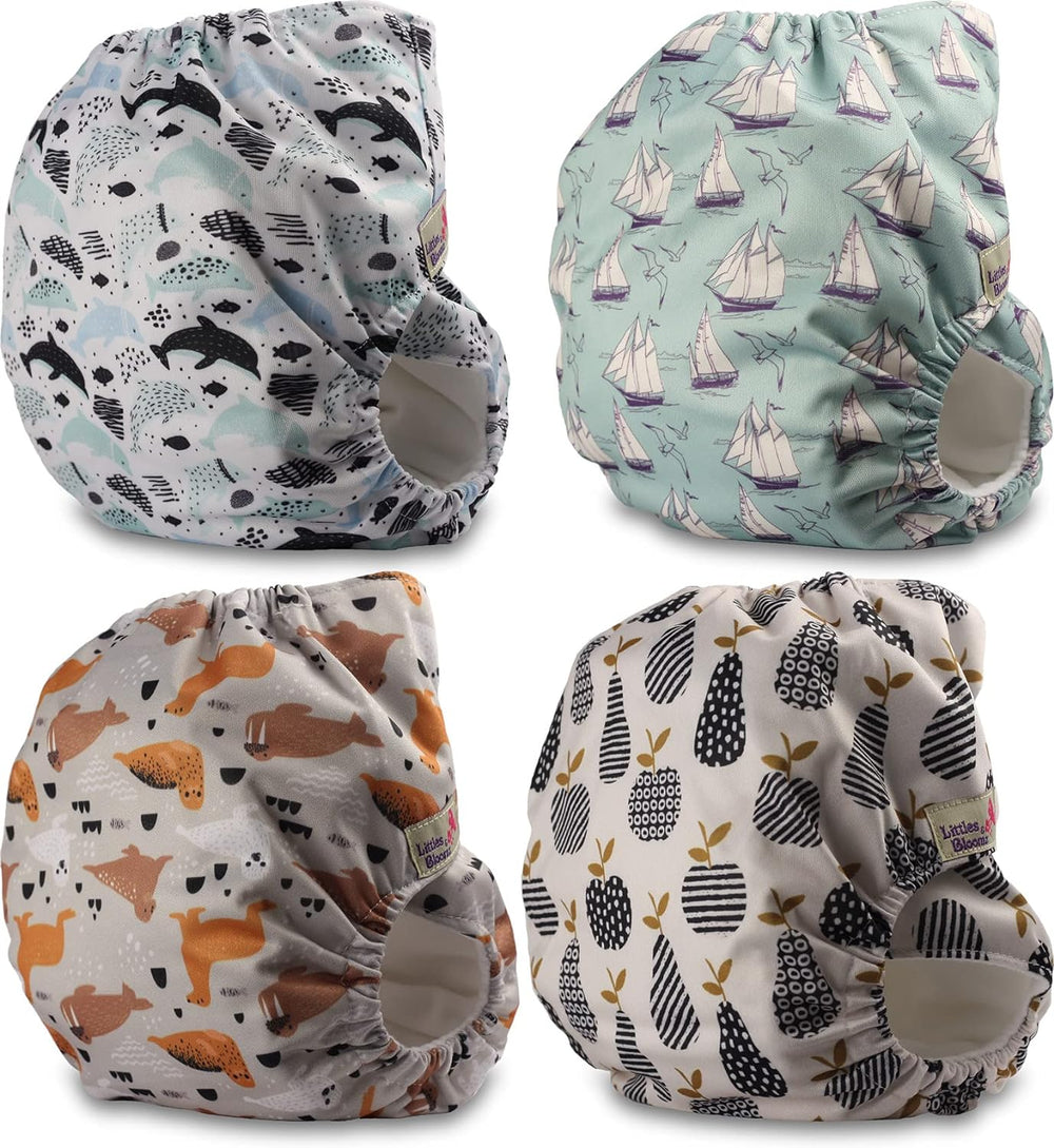 Littles og Bloomz FLP2-0406 Standard Clip Genanvendelig ble, 4 bleer