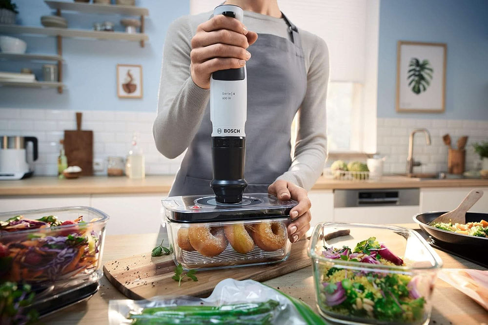 , Stab Mixer, Ergomaster Series 4, 800 Watt Motor, Speed ​​​​Controller, Quattroblade Kitchen Naty Shop