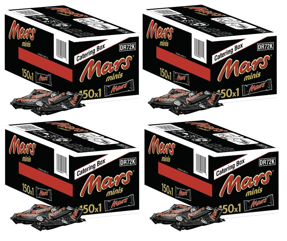Mars Minis Chokoladebarer | Bulk pakke chokolade | Karamel | 150 x 18 g