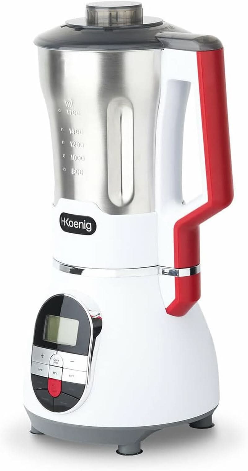 H.KOENIG MXC36 Suppenzubereiter/Mixer/Ice-Crusher/Koch- Und Mixfunktion/Bis 1,7 L/Bis 900 W/Edelstahlgehäuse / Mor og barn Naty Shop