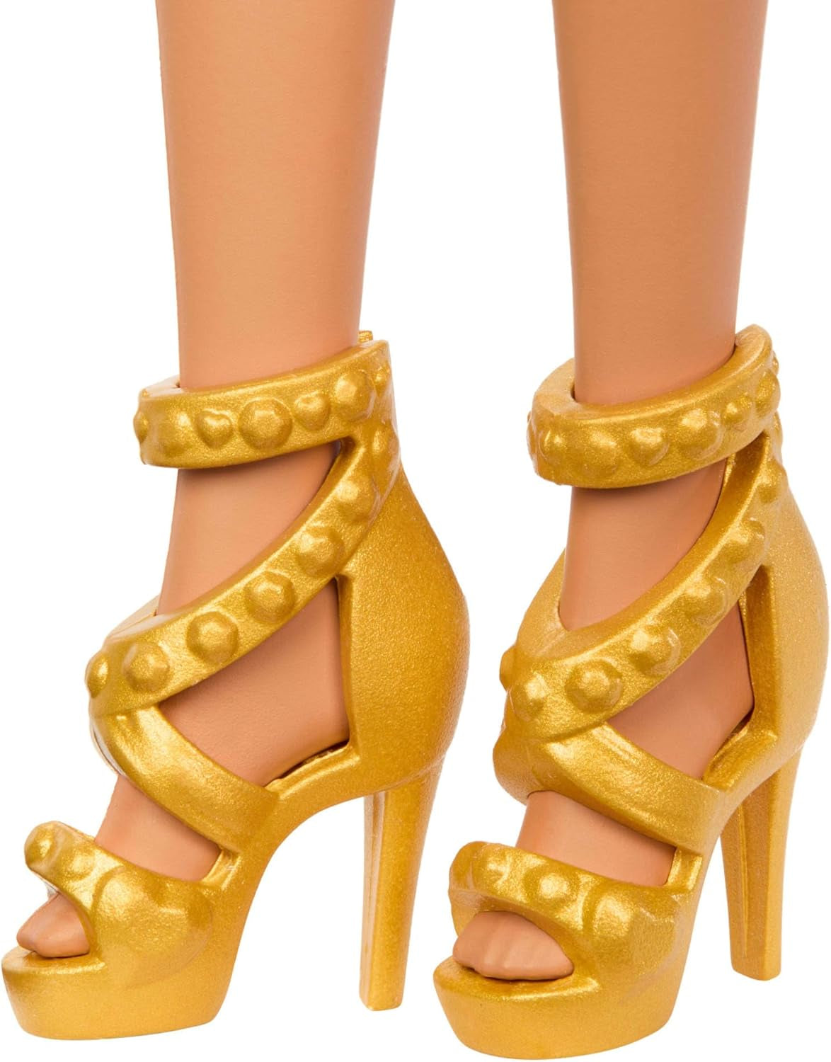 Modedansende Barbie-dukke med pjusket rød kjole, dansesko, brunt hår og tilbehør til dansepokaler, JFR09 Naty Shop-dukker