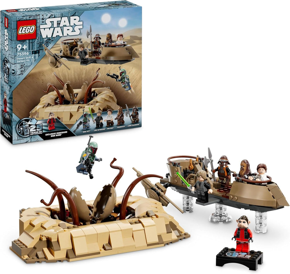 LEGO Star Wars: Return of the Jedi Knight Desert Skiff og Sarlacc Pit Fantasy Collectable Byggesæt Byggelegetøj Gave til drenge, piger og alle fans 75396 Byggesæt Besuche den LEGO-Store Standardtitel