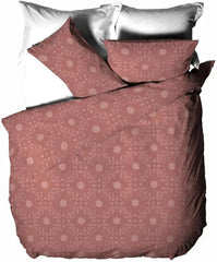 The Linen Yard Bohemian Dynebetræk Sæt, rød, 260 X 220 cm dyner og dyner Naty Shop Red Clay Enkeltseng