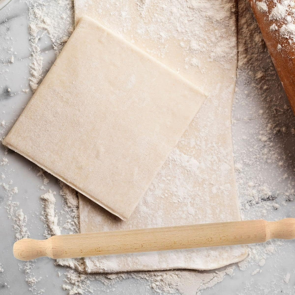 Zenker Rollholz fra Buchenholz, 350 x 30 x 30 mm – Perfekt for Teige und Fondant, FSC-certificeret, med praktisk Manschette, Braun