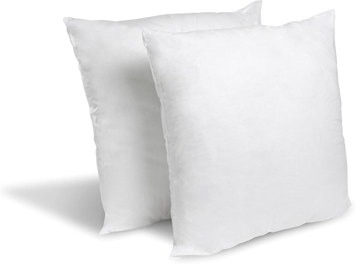 Blue Câlin Set de 2 perne cu confort ferm "Alaska", super umplutură, 100% bumbac Percale Envelope, alb, 65 X 65 cm formă pătrată Perne standard Naty Shop