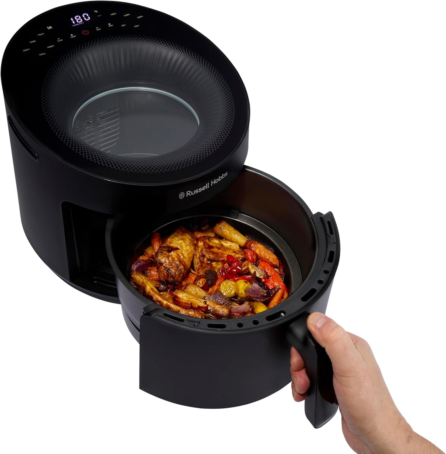 Russell Hobbs Airfryer, 5 liter, 10 programmer, visningsvindue Naty Shop Appliances