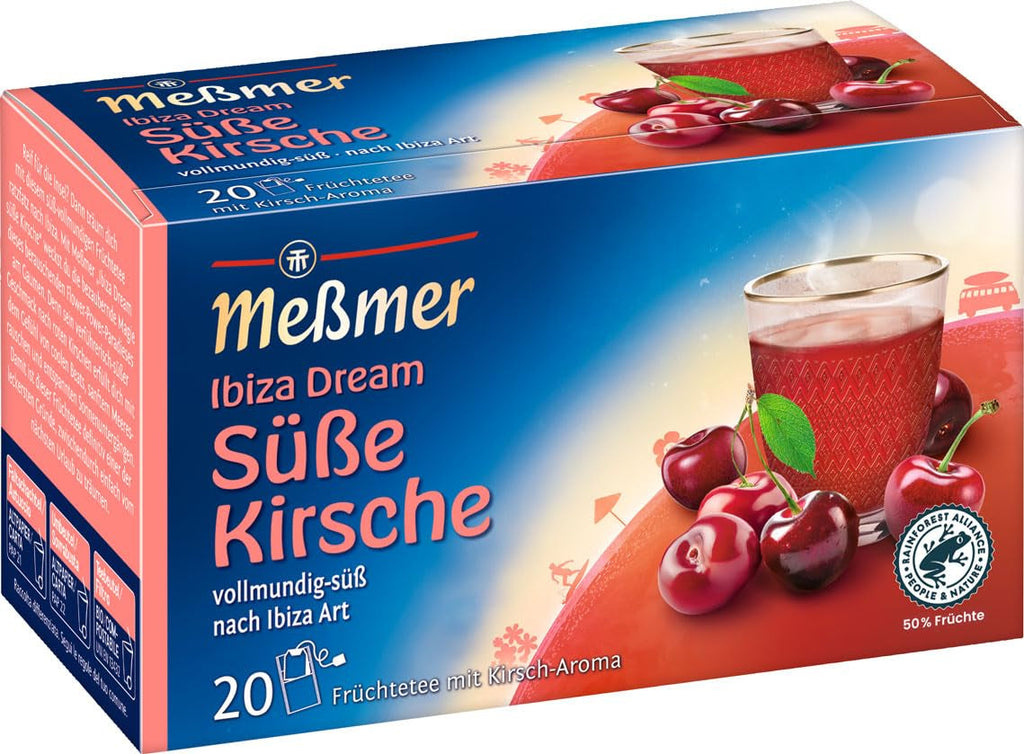 Ceai Meßmer Ländertee | Fructe de pădure nordice | 20 pliculețe de ceai | Fără gluten | Fără lactoză | Vegan