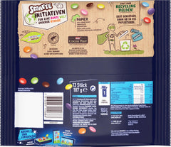 Nestlé SMARTIES Mini, små linser med mælkechokolade, individuelt pakket, pakke med 16 (16 x 187 g)