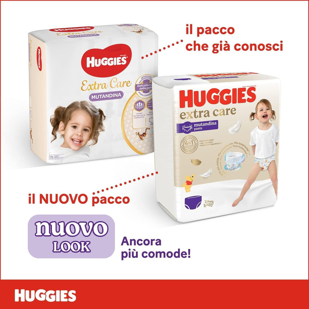 Huggies Extra Care bleer, ultraabsorberende, str. 5 (12-17 kg), 68 stk.