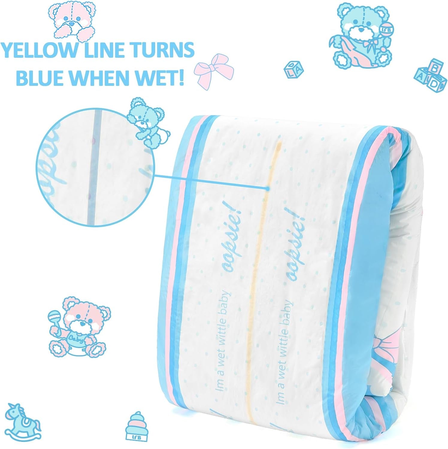 Bleer med tryk til voksne 5500-5800ml 10 stk. - Toilettrusser (XL)