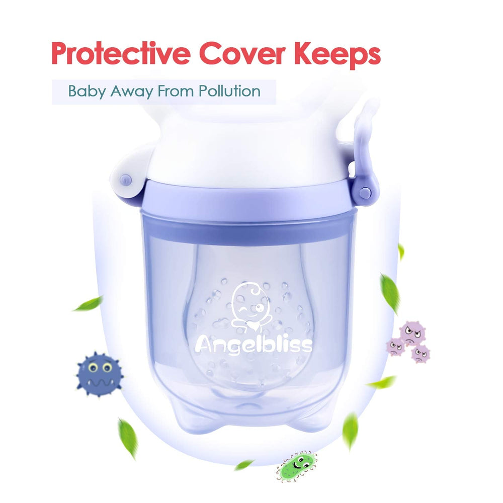 Tétine Pour Bébé/Tétine à Fruit/Tetine Grignoteuse Bebe/Tétine D'alimentation Pour Bébé - Toy de Dentition Pour Bébé, Sans BPA (Pachet de 2)