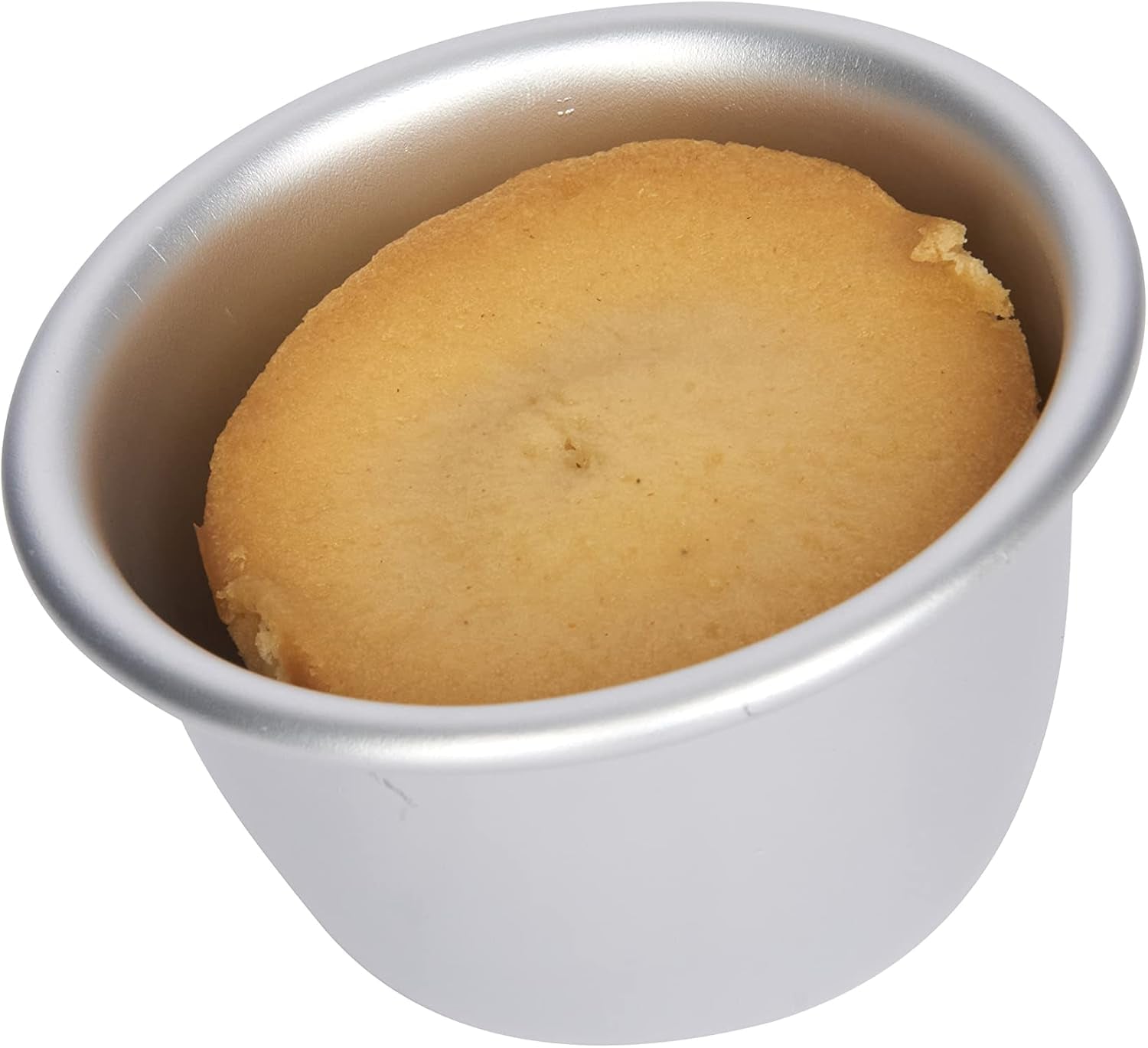 Kitchencraft mini budding forme anodiseret aluminium 7,5 cm sæt med 4 sølv bageforme og bakker Naty Shop