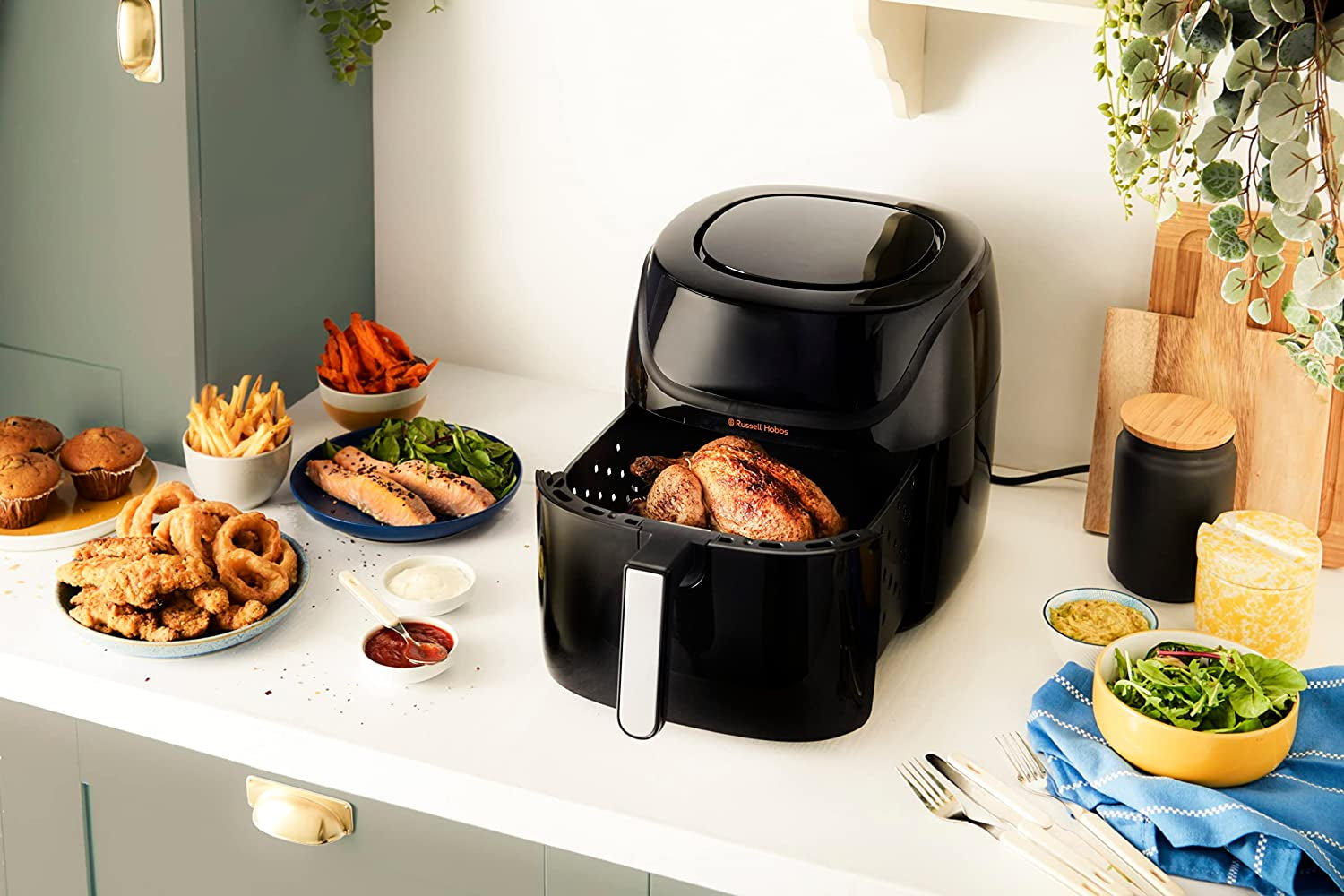 Russell Hobbs Air Fryer L 4L Rapid Airfryer, 7 madlavningsfunktioner, 10 programmer Hvidevarer Naty Shop