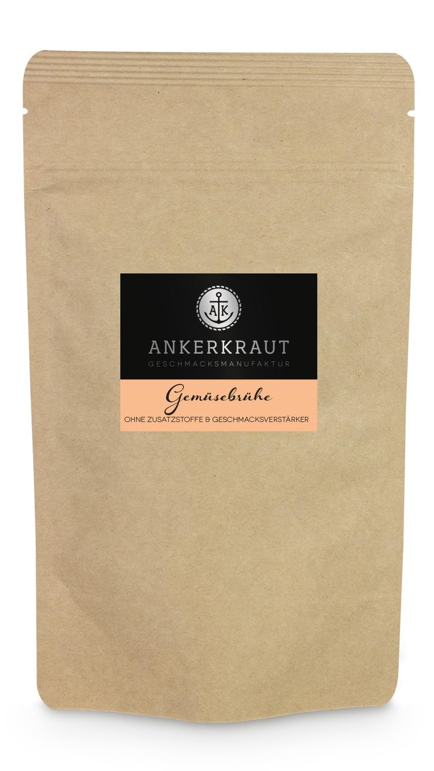 Ankerkraut Gemüsebrühe, ohne Gemsckverstärker, ohne Zucker, 90g i korkglas, Mischung würzender Ingredient für Brühe