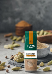 Fuchs Gewürze - Kardemomme gemahlen im recyclebaren Nachfüllbeutel - 50 g