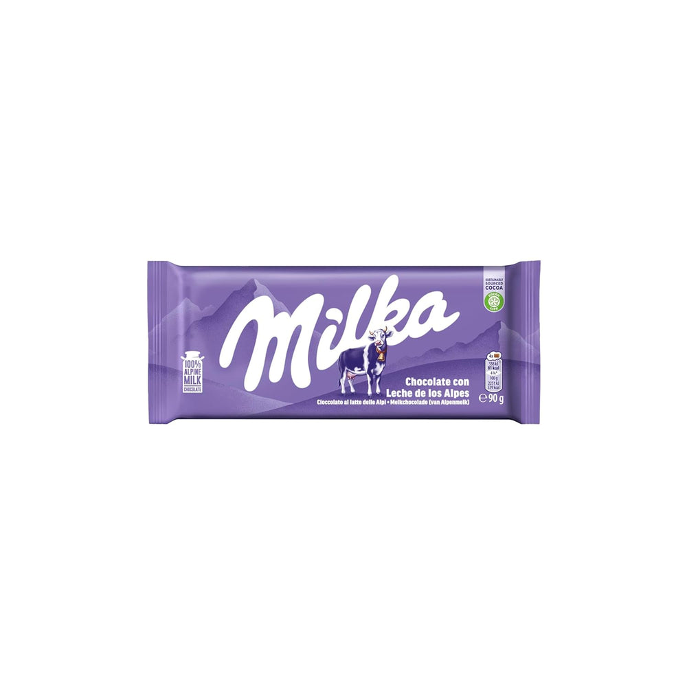 Milka Cow Spots – Alpine mælkechokolade med hvid chokolade i cow spot design – 24 x 90g