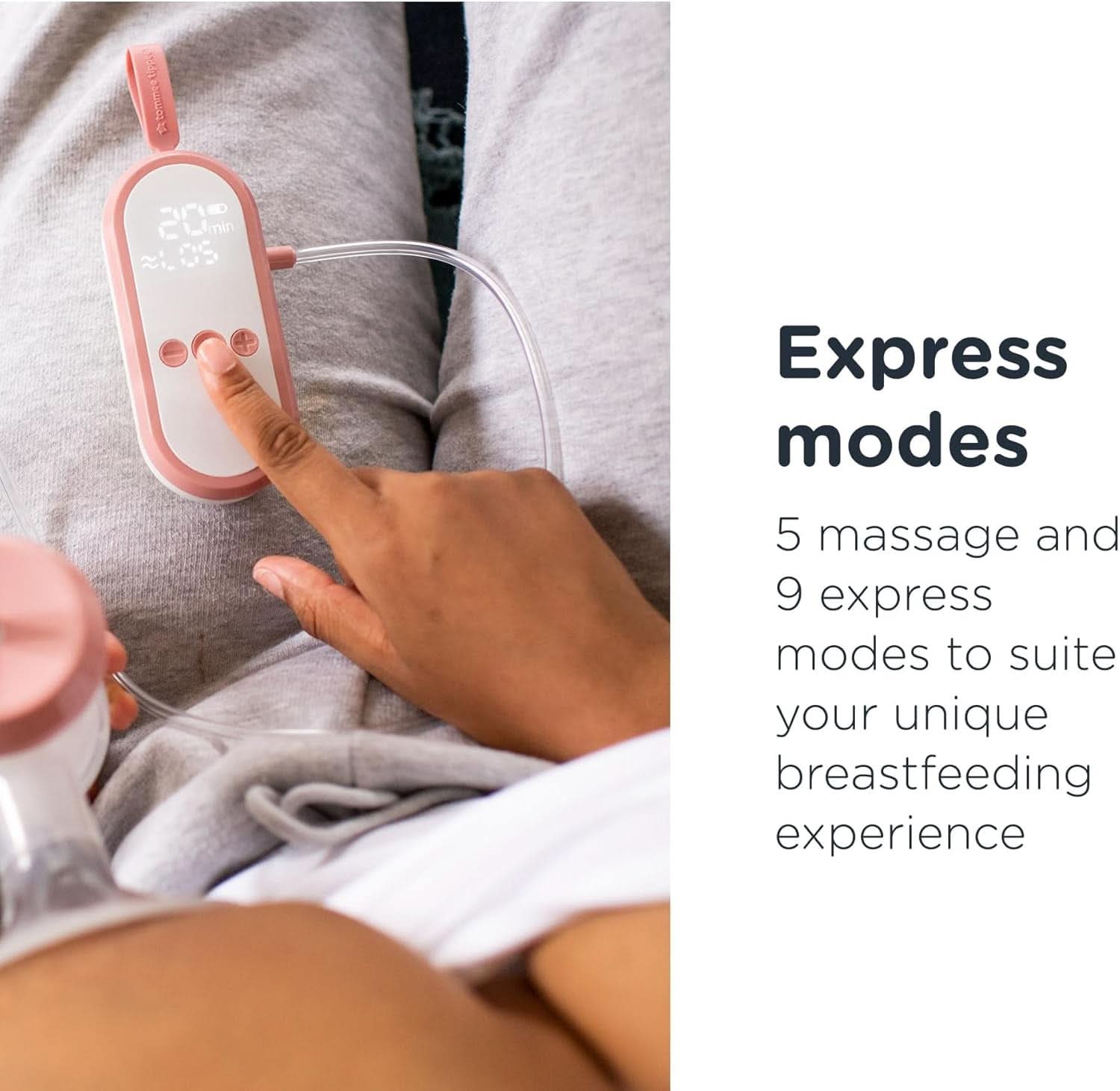 Tommee Tippee Made for Me Unik elektrisk brystpumpe, stærk sugning Tilbehør Mad og amning Bebe Naty Shop