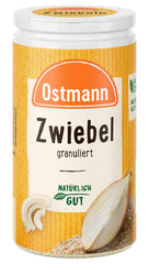Ostmann Gewürze - Granular Zwiebeln | Zwiebelpulver zum Würzen herzhafter Gerichte | 40 g i genbrugsdosis