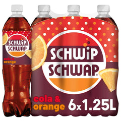 SCHWIPSCHWAP, The Original - Băutură răcoritoare de cola cofeinizată cu portocale, set 6 x 1,25 litri Bauturi fara alcool Naty Shop Versiunea Noua