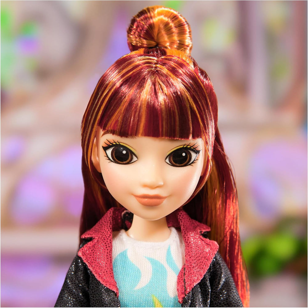 Păpușa Valentina de la Unicorn Academy - păpușa originală din popularul serial Netflix, cu o înălțime de 24 cm și 5 accesorii pentru jocuri de rol imaginative, pentru copii cu vârsta de 4 ani și peste