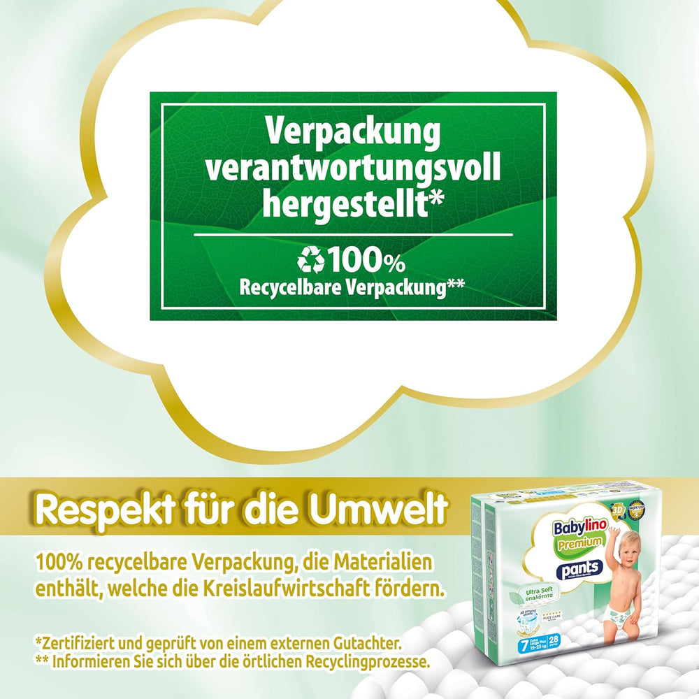 Premium bukser, størrelse 7, Ultra Soft Filter, XL Plus (15-25 kg), 28 stk.