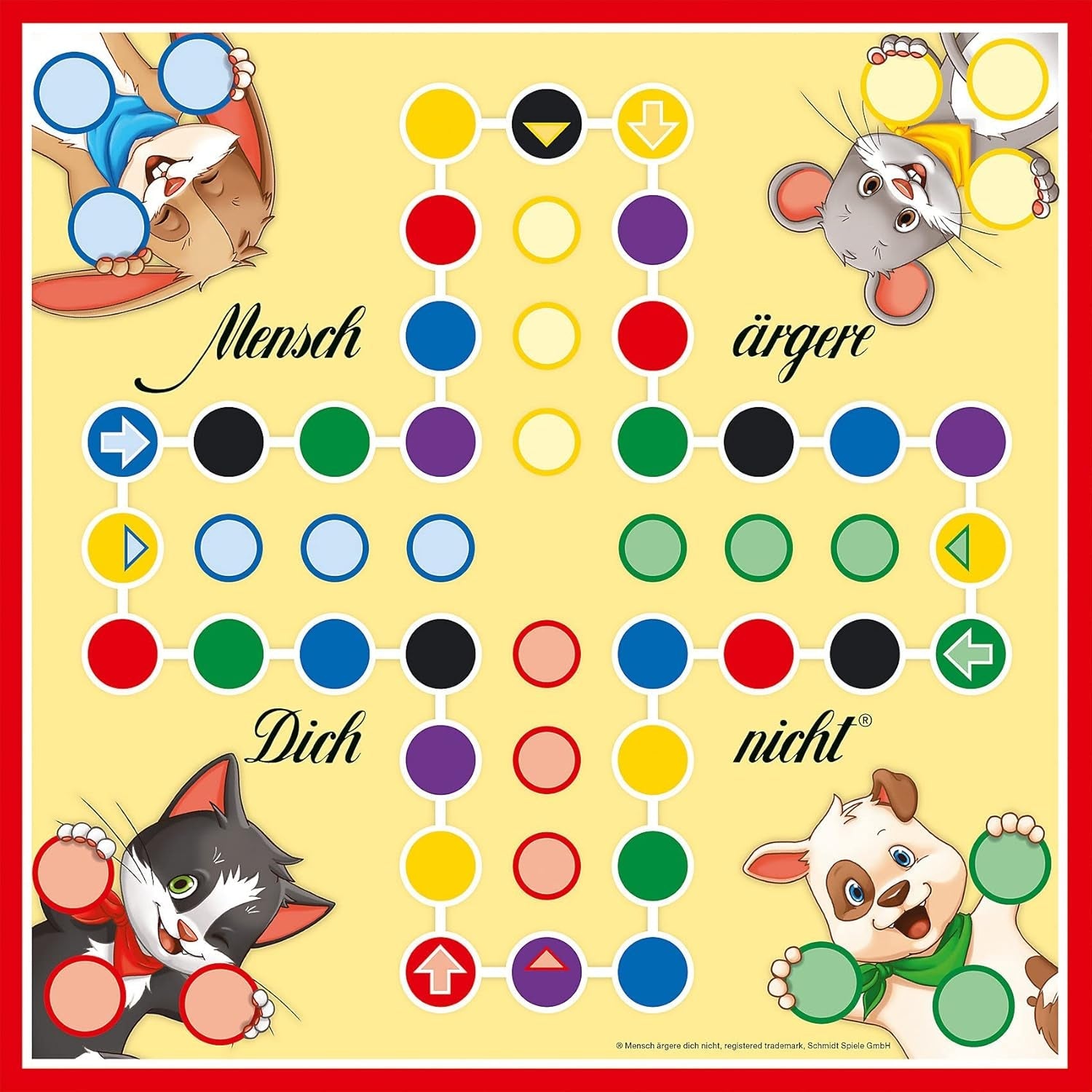 Schmidt Spiele 49189 Jocuri clasice pentru copii, Colecție de jocuri pentru copii, colorat