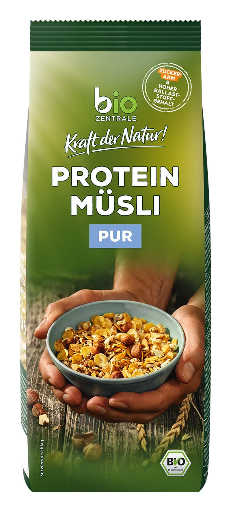 Biozentrale ren protein müsli - 375 g - Økologisk med honning - Som morgenmadsprodukter eller som snack