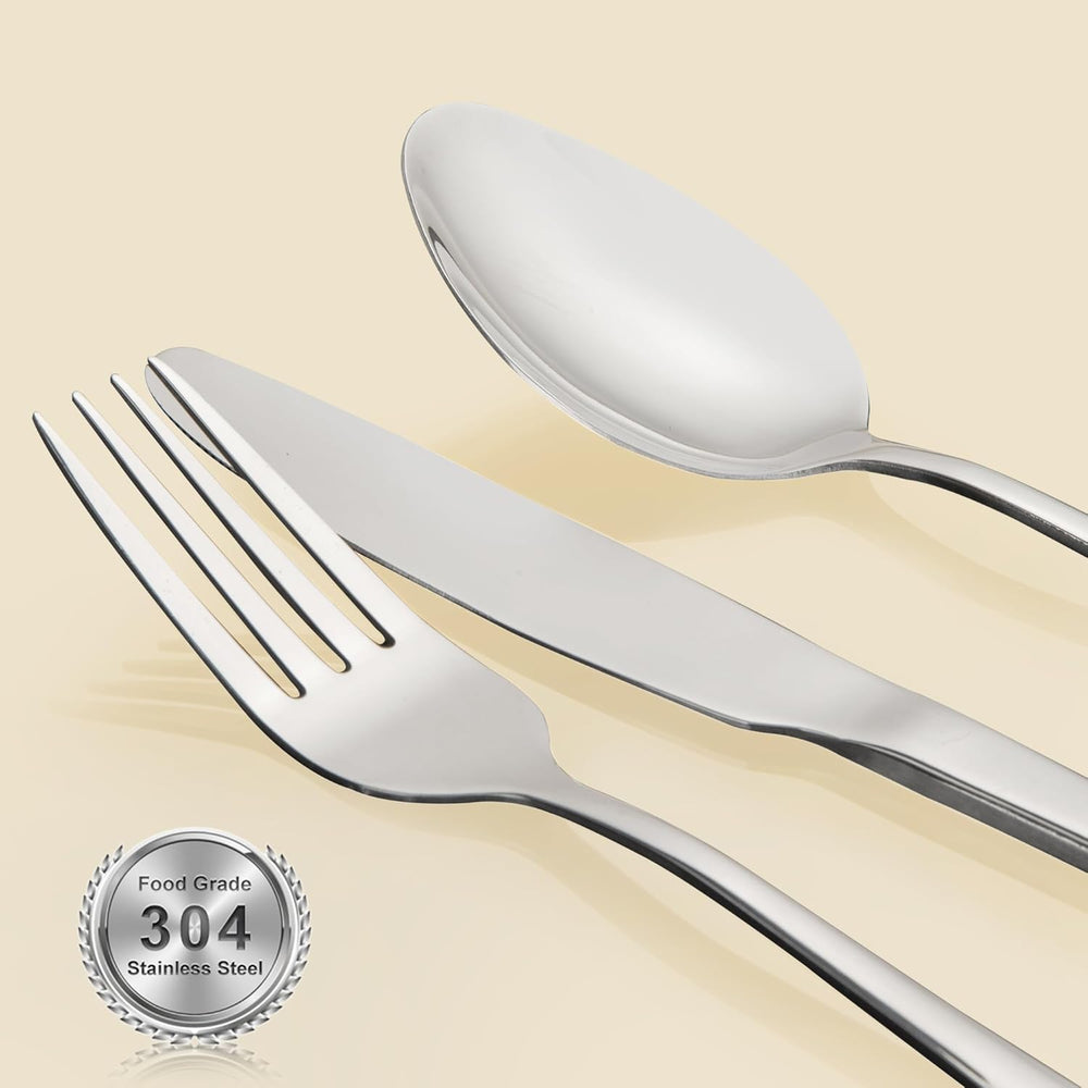 Set de tacâmuri din melamină, format din 24 de piese, tacâmuri pentru camping pentru 4 persoane, set de farfurii și veselă - pentru călătorii și utilizare în aer liber