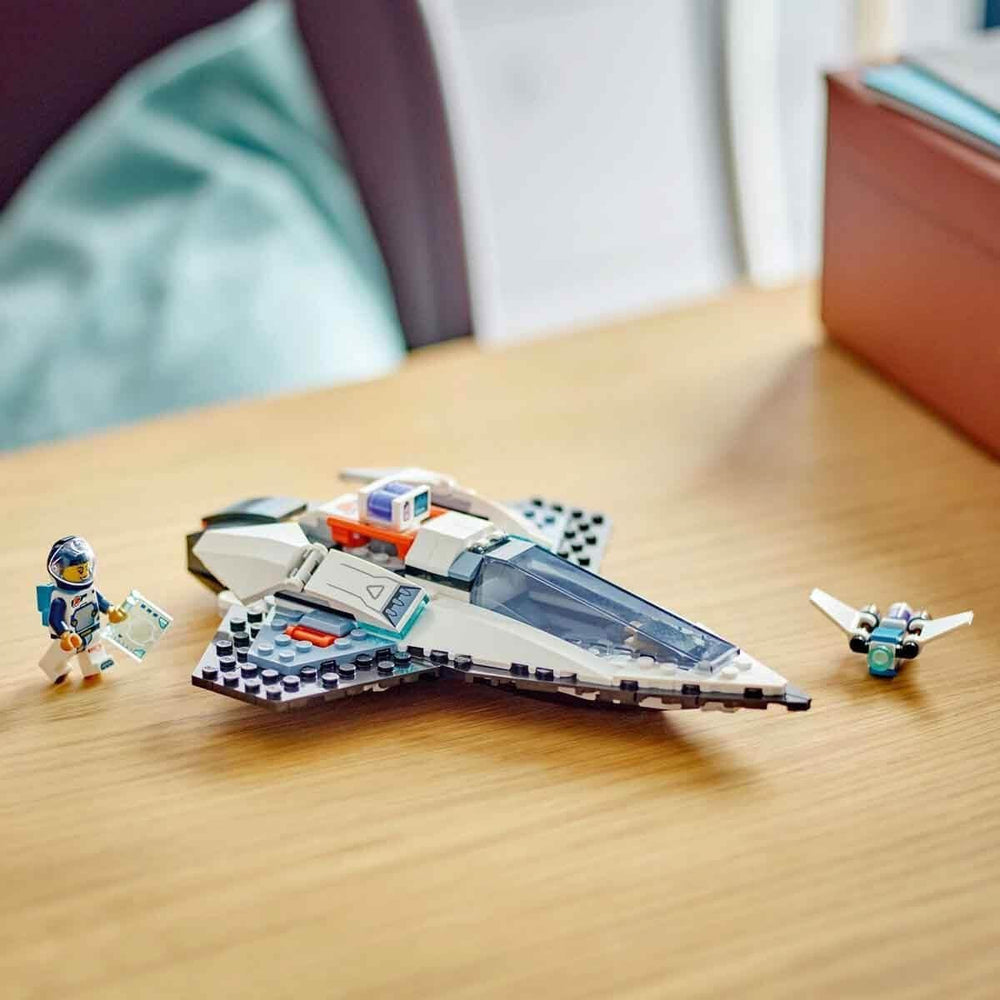 LEGO City Spaceship, rumfærge rumlegetøj til børn at bygge, drenge og piger fra 6 år, sæt med astronautfigur 60430 Byggesæt Besuche den LEGO-Store