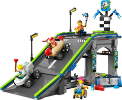 LEGO City No Limits: Sæbekasseløb med rampe - Byggelegetøj til drenge og piger fra 6 år - Sæt med 2 sæbekasser og 4 Racer-minifigurer - Gaveidé til børn 60460 Byggesæt Besuche den LEGO-Store