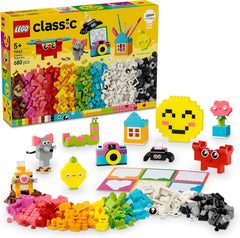 LEGO Classic Creative Fun Box, Farverige byggeklodser til fantasifuldt rollespil, Byggesæt til begyndere, Legetøj til piger og drenge fra 5 år, Genopbyggelige modeller 11042 Byggesæt Besuche den LEGO-Store Standardtitel