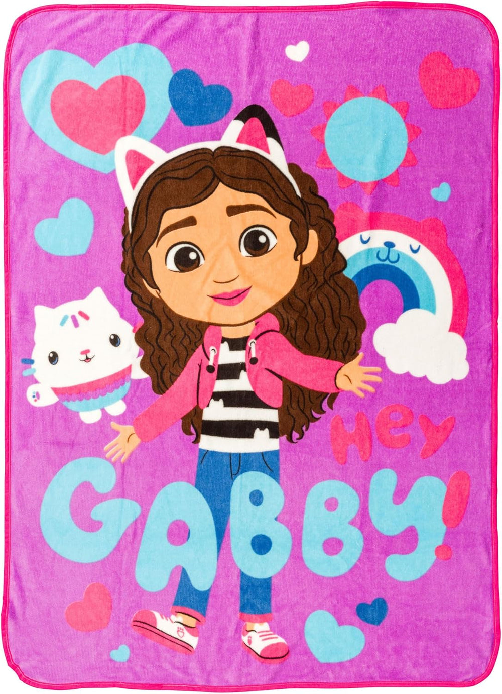 Sølv Buffalo Garfield hængende tæppe, fleece, 114,3 X 152,4 cm Senge og tæpper Sølv Buffalo Gabby's Dukkehus