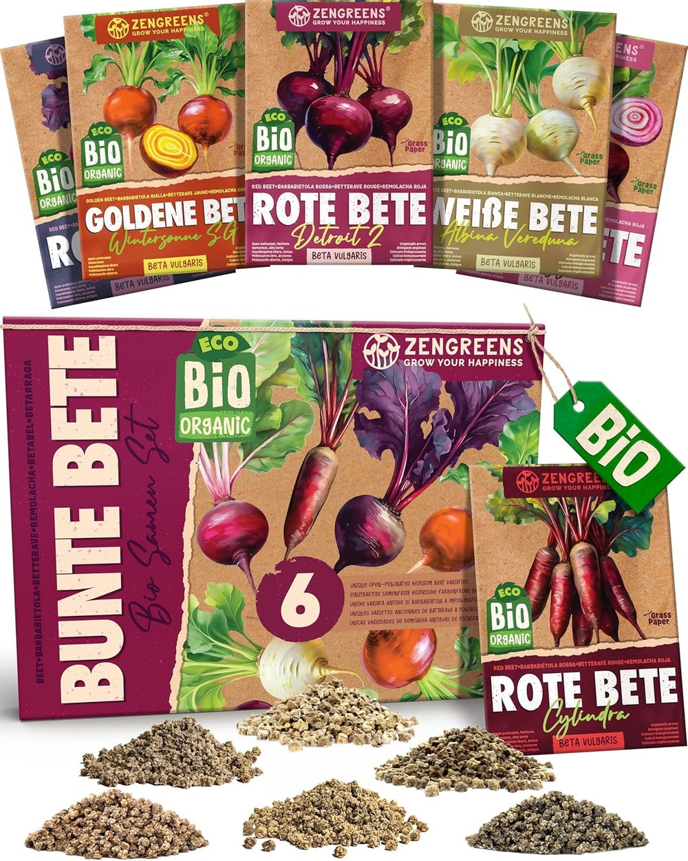 Økologiske tomatfrø i et sæt med 10 - 10 tomatfrø til nem dyrkning i haven, balkonen eller højbedet - Plantefrø - Frøplanter