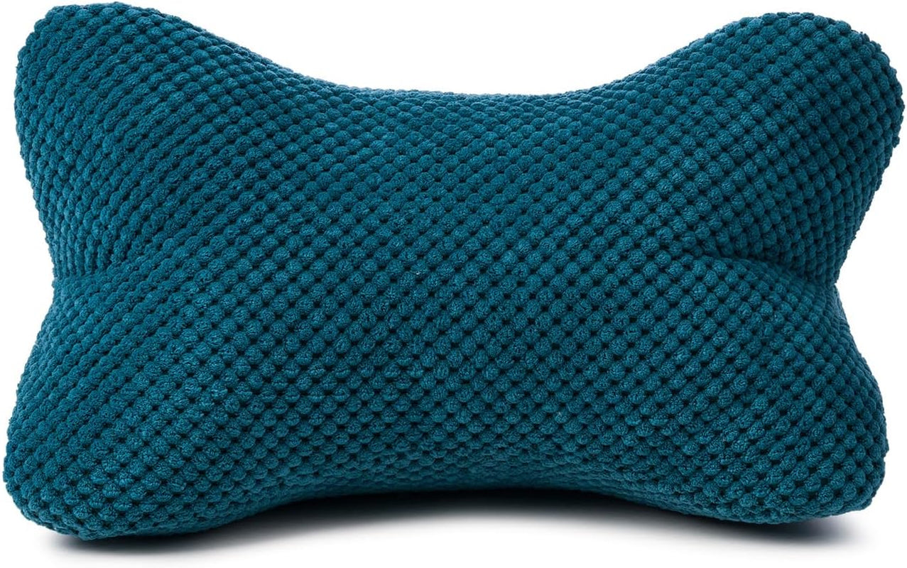 Pernă de citit Gözze - Sven, pernă de gât cu aspect texturat, pernă de citit și relaxare pentru gât și spate, 40 x 25 cm - Taupe