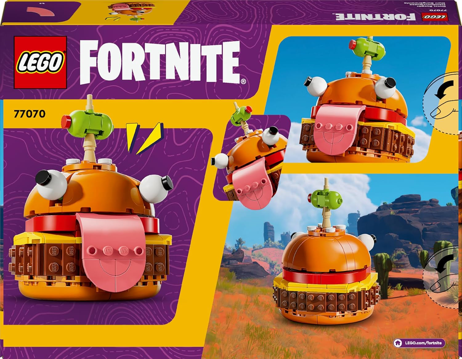 LEGO Fortnite Durrr Burger, byggesæt til videospil til spillere 9+, displaymodel, samlerfigur, gave til børn, teenagere og voksne, samlerobjekt 77070 Byggesæt Besuche den LEGO-Store