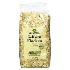 Bio 5-Kornflocken, 500G Cereale Naty Shop 500 G (1Er Pack)